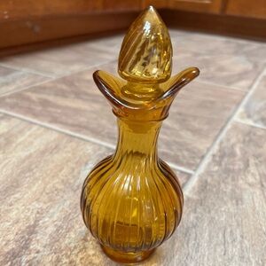 Vintage Avon Amber Bubble Bath Container